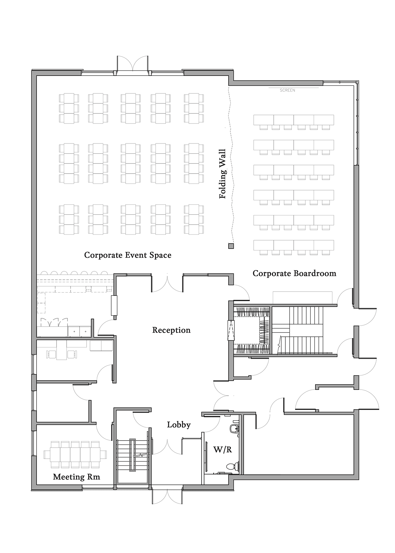 Corporate Barn Venue - Main Floor
